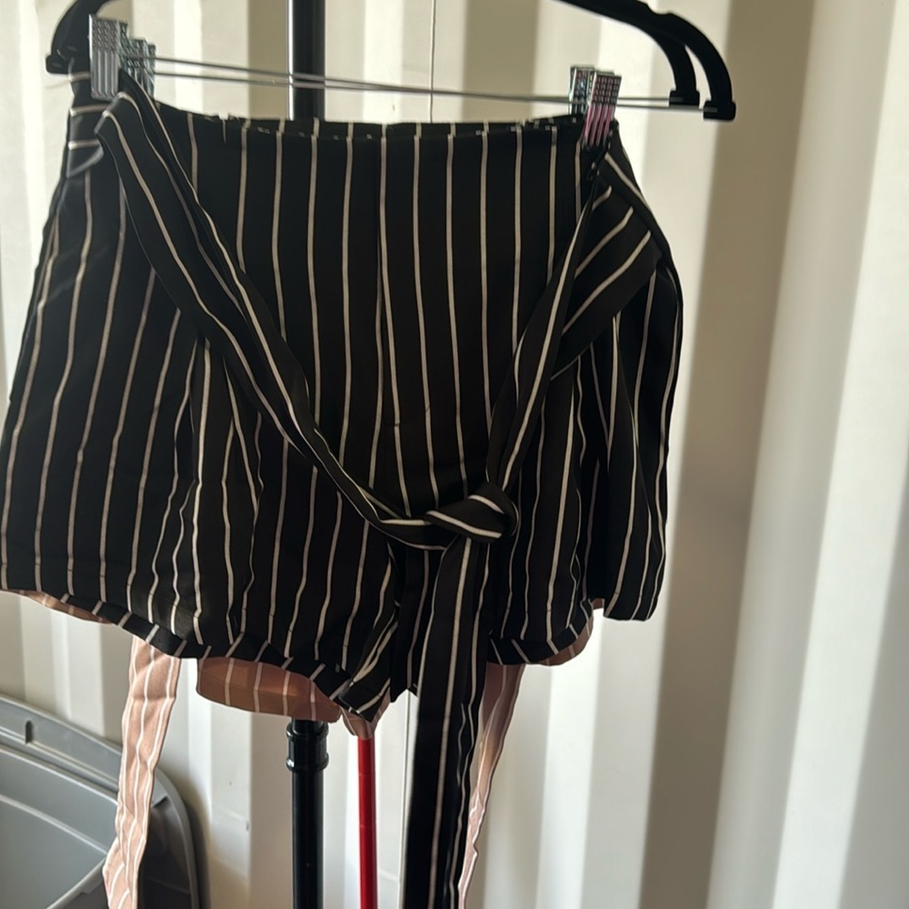 Pinstripe trouser short